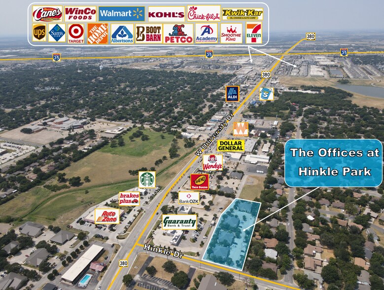 1801-1813 Hinkle Dr, Denton, TX for sale - Aerial - Image 2 of 15