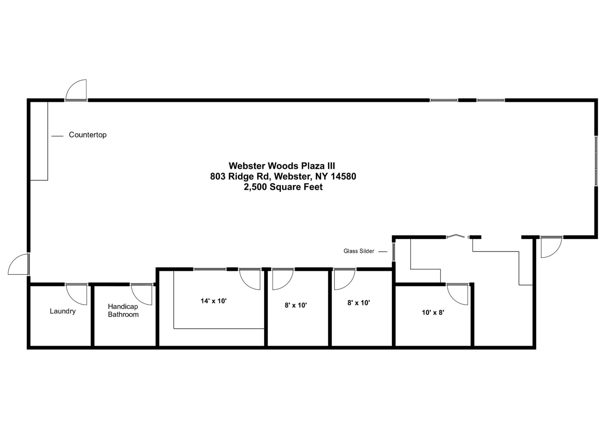 803-809 Ridge Rd, Webster, NY à louer Plan d’étage- Image 1 de 1