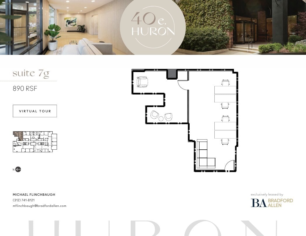 40 E Huron St, Chicago, IL for lease Floor Plan- Image 1 of 5