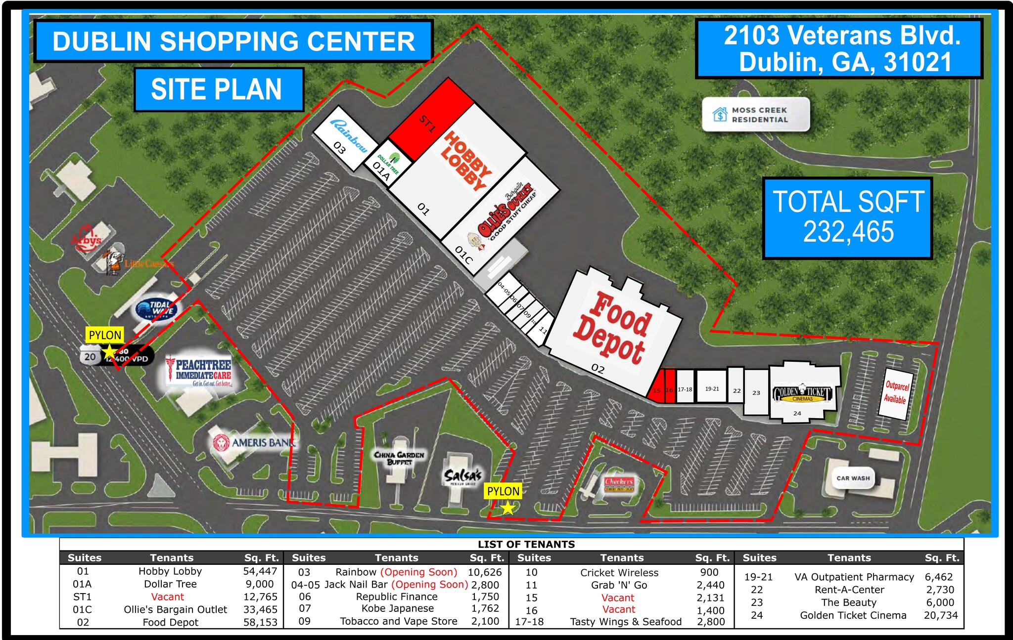 2101-2103 Veterans Blvd, Dublin, GA for lease Site Plan- Image 1 of 6