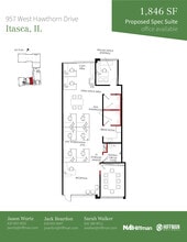 1091-1099 W Hawthorn Dr, Itasca, IL for lease Floor Plan- Image 1 of 1