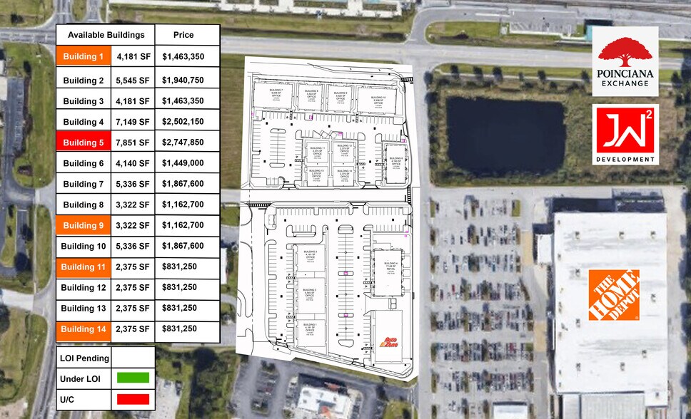 1627 S Poinciana Blvd, Kissimmee, FL à vendre - Plan de site - Image 3 de 3