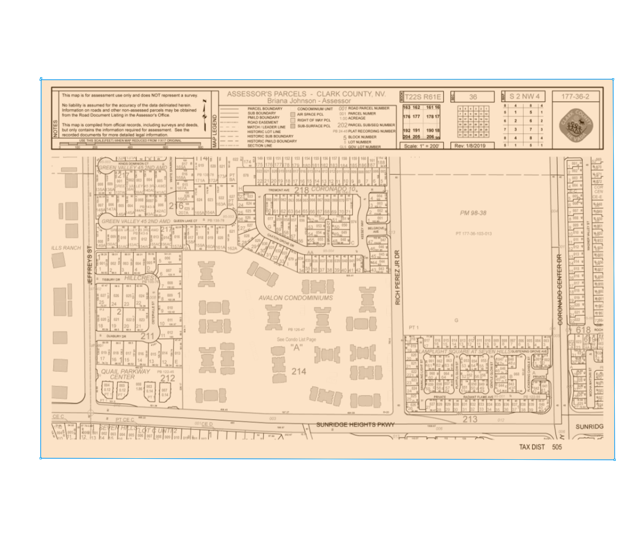 2914 Tremont Ave, Henderson, NV à vendre Plan cadastral- Image 1 de 2