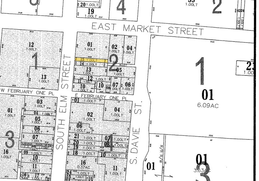 113 S Elm St, Greensboro, NC à vendre - Plan cadastral - Image 2 de 3
