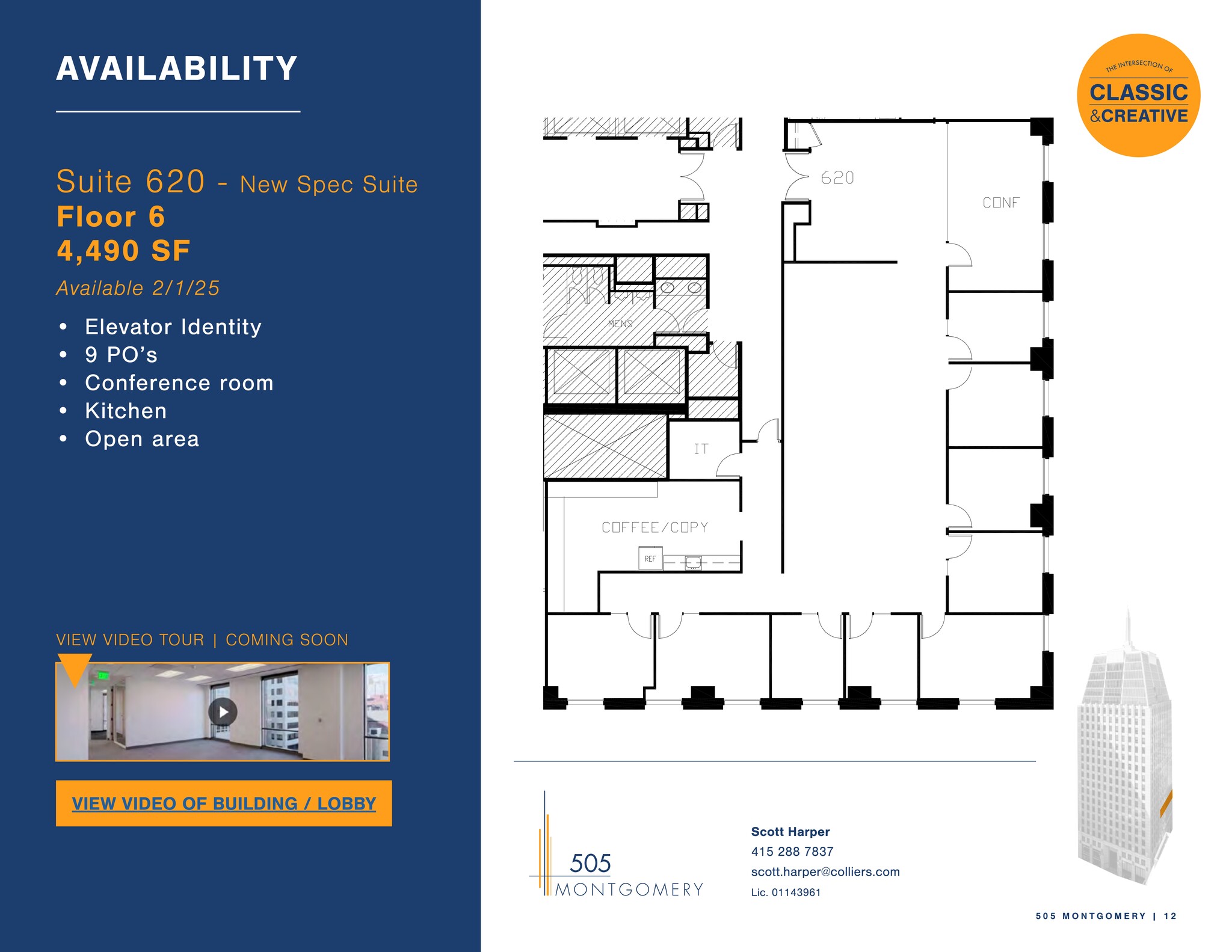 505 Montgomery St, San Francisco, CA à louer Plan de site- Image 1 de 1