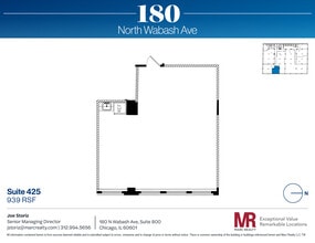 180 N Wabash Ave, Chicago, IL à louer Plan d’étage- Image 1 de 4