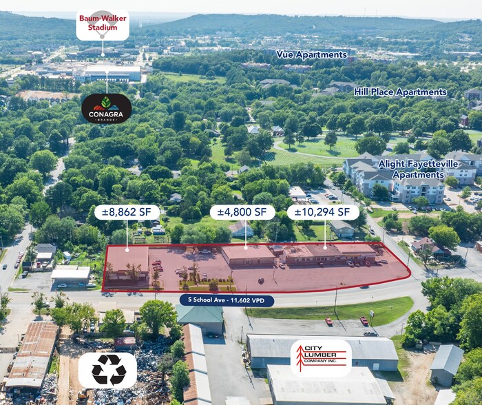 S School Ave portefeuille de 3 propriétés à vendre sur LoopNet.ca - Photo du bâtiment - Image 2 de 7