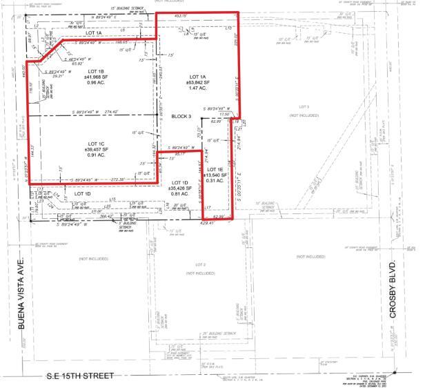 6025-6035 SE 15th St, Midwest City, OK à vendre - Plan de site - Image 2 de 2