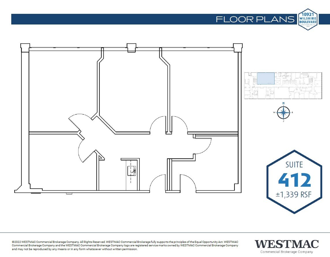 10921 Wilshire Blvd, Los Angeles, CA à louer Plan d  tage- Image 1 de 1