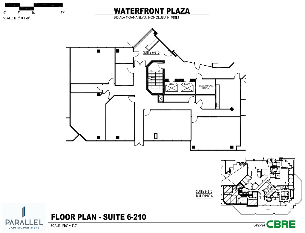 500 Ala Moana Blvd, Honolulu, HI à louer Plan d  tage- Image 1 de 1