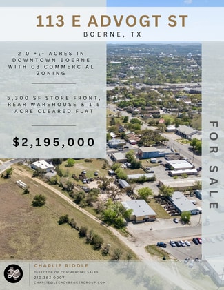 More details for 113 E Advogt St, Boerne, TX - Retail for Sale