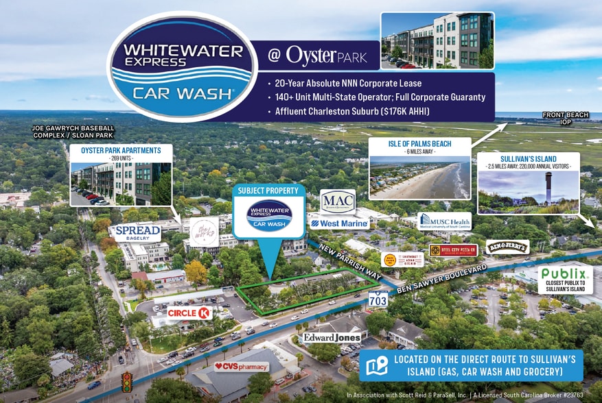 1406 Ben Sawyer Blvd, Mount Pleasant, SC for sale - Building Photo - Image 1 of 6