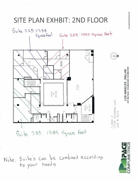 17742-17750 Sherman Way, Reseda, CA à louer - Plan de site - Image 3 de 30
