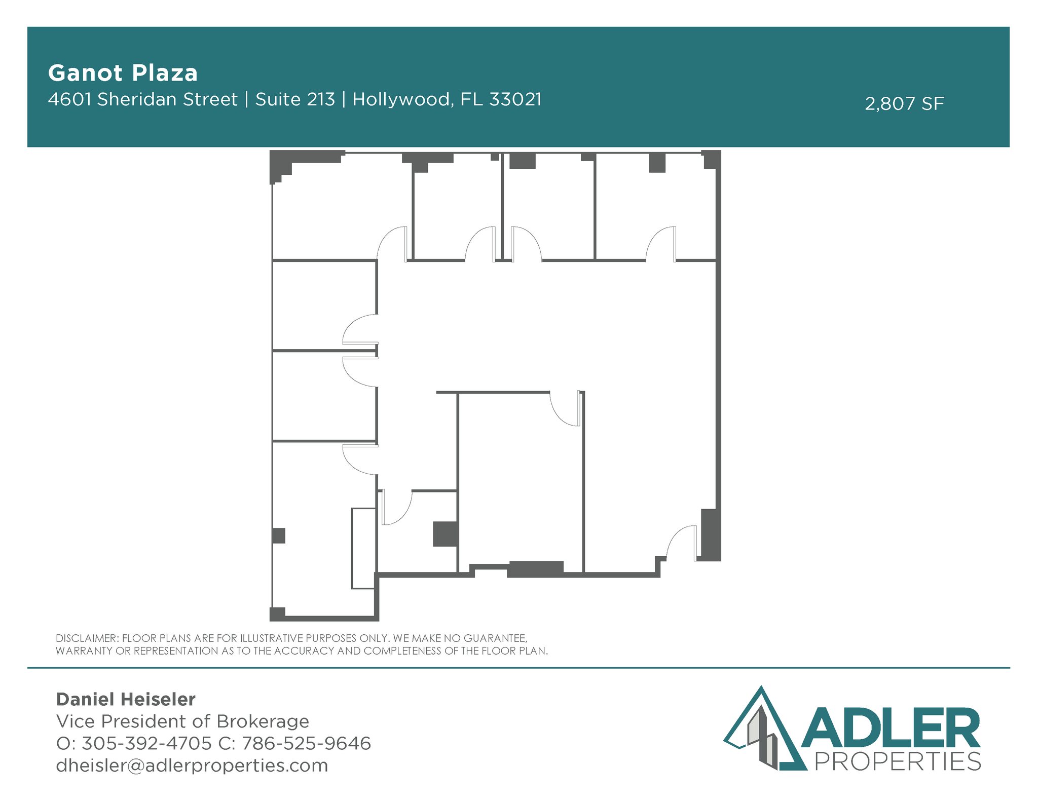 4601 Sheridan St, Hollywood, FL à louer Plan d’étage- Image 1 de 1