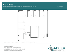 4601 Sheridan St, Hollywood, FL à louer Plan d’étage- Image 1 de 1