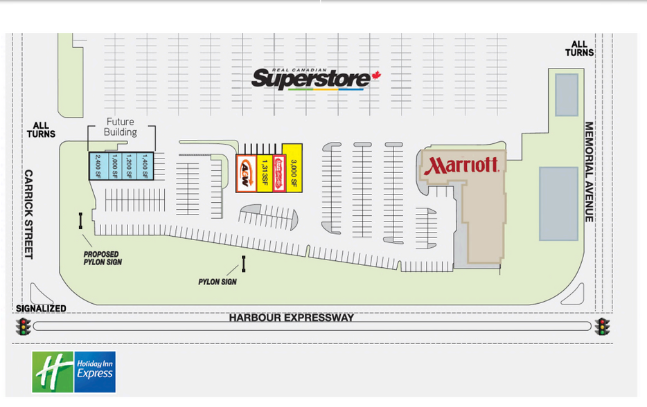 600 Harbour Expy, Thunder Bay, ON à louer - Plan de site - Image 2 de 2