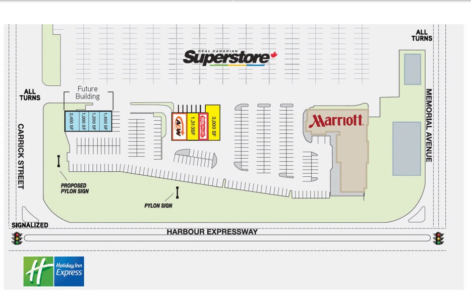 600 Harbour Expy, Thunder Bay, ON for lease - Site Plan - Image 2 of 2