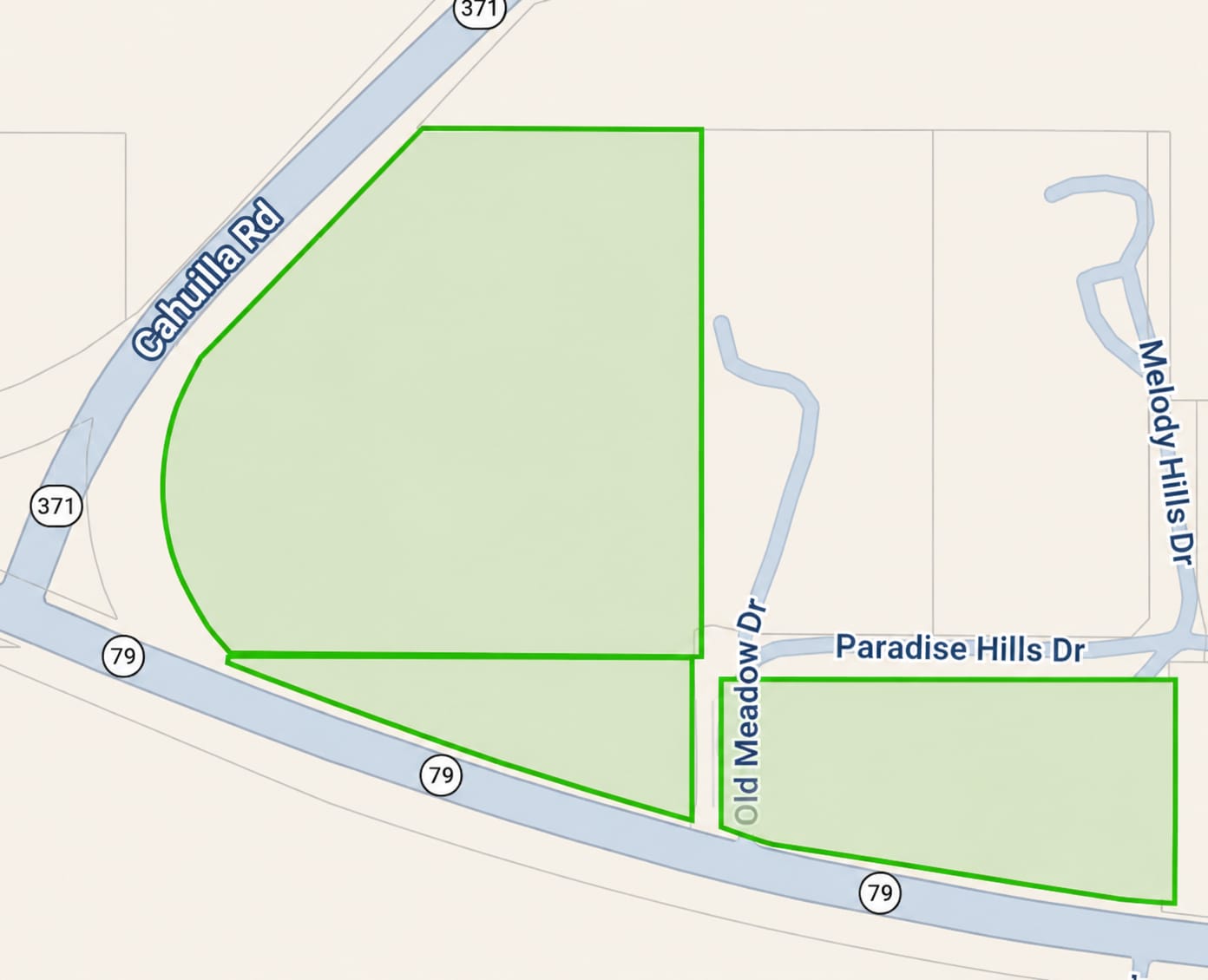 999, Aguanga, CA for sale Plat Map- Image 1 of 5