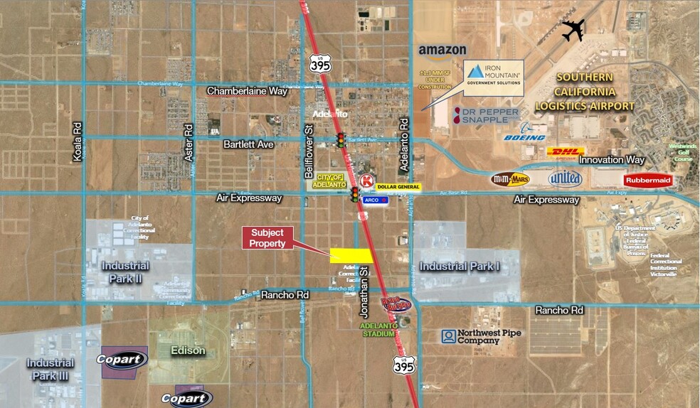 Yucca Rd & Hwy 395 Hwy, Adelanto, CA for sale - Building Photo - Image 1 of 2