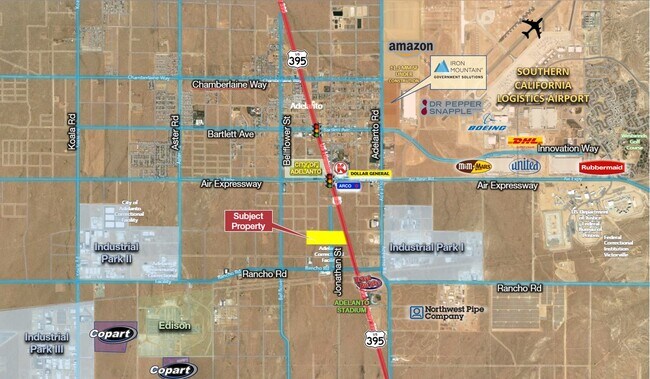 Plus de détails pour Yucca Rd & Hwy 395 Hwy, Adelanto, CA - Terrain à vendre