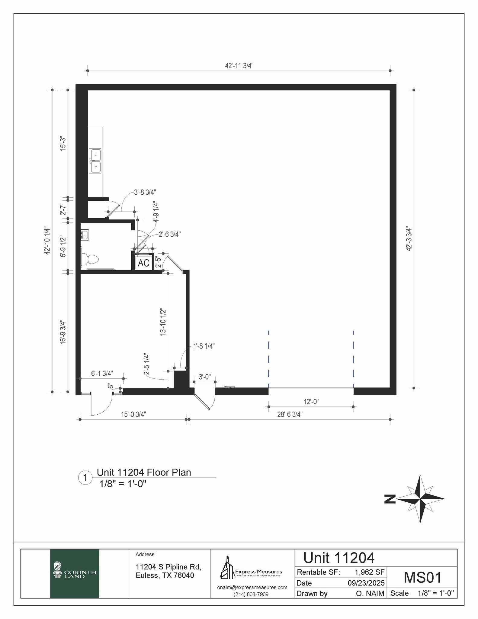 3628 Liston Ln, Euless, TX for lease Floor Plan- Image 1 of 7