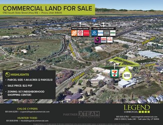 Plus de détails pour 1783 State St, Provo, UT - Terrain à vendre