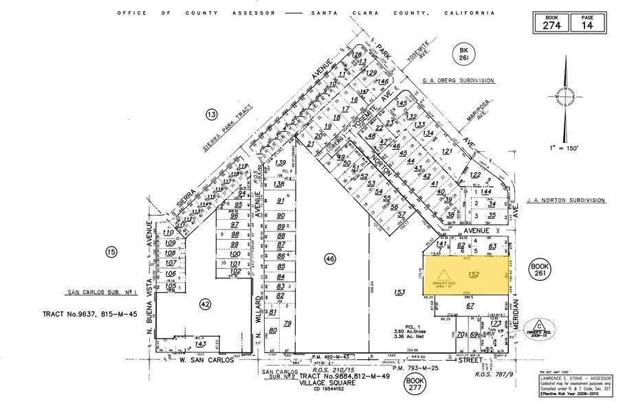259 Meridian Ave, San Jose, CA à vendre - Plan cadastral - Image 2 de 4