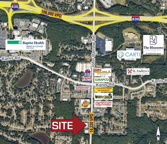 1910 John Barrow Rd, Little Rock, AR for lease - Aerial - Image 2 of 11