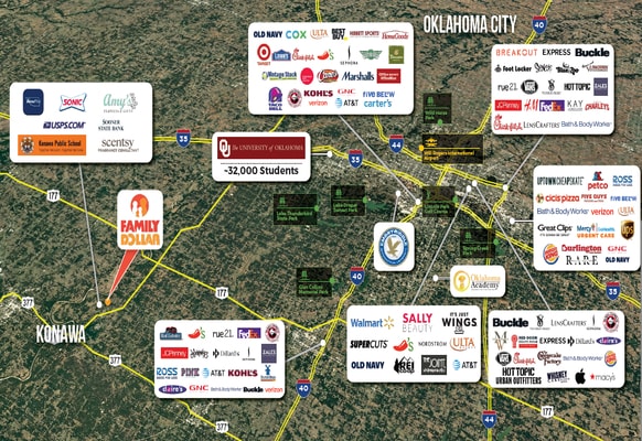 503 W 3rd St, Konawa, OK à vendre - Aérien - Image 2 de 2