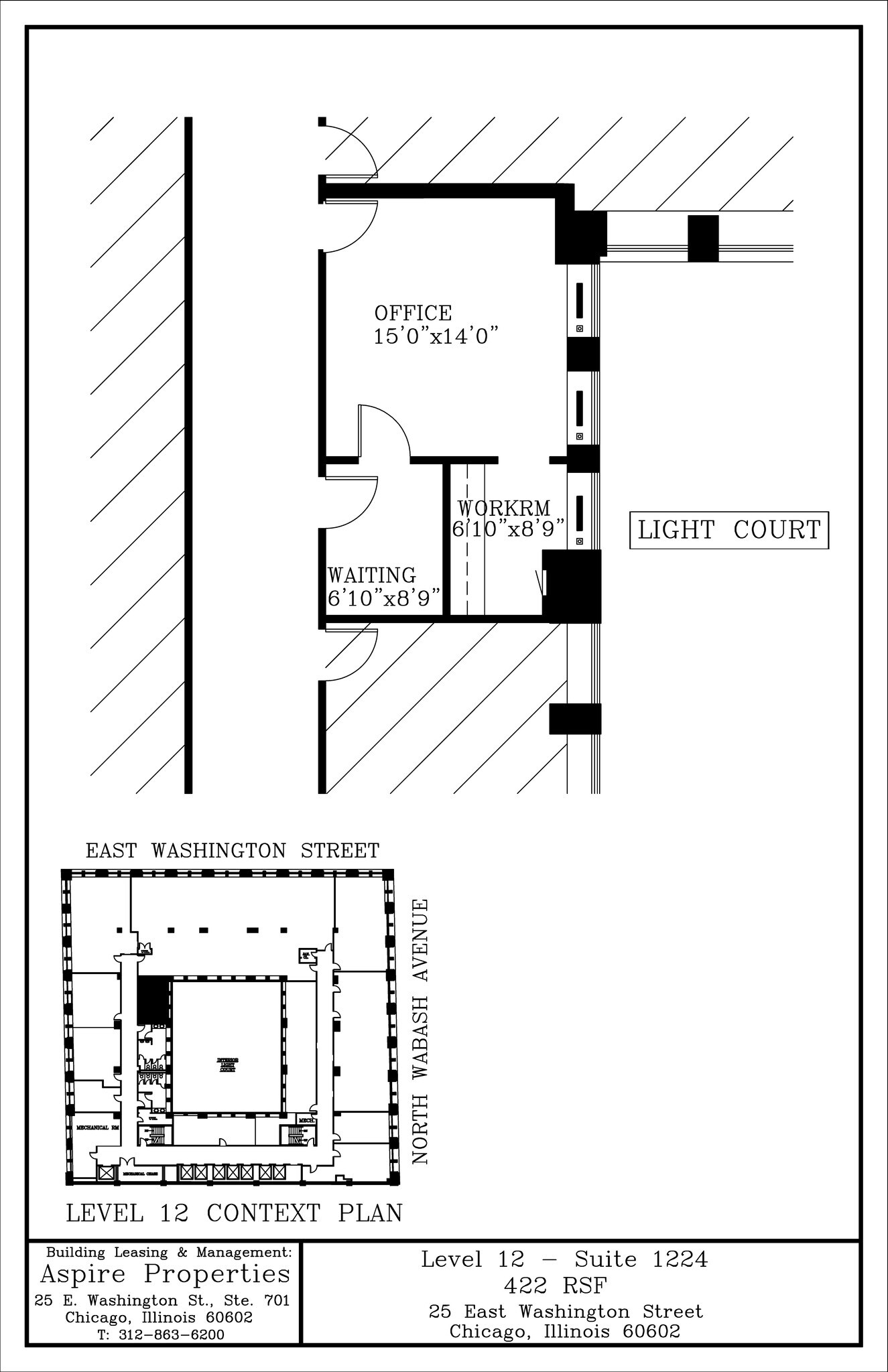 25 E Washington St, Chicago, IL à louer Plan de site- Image 1 de 1