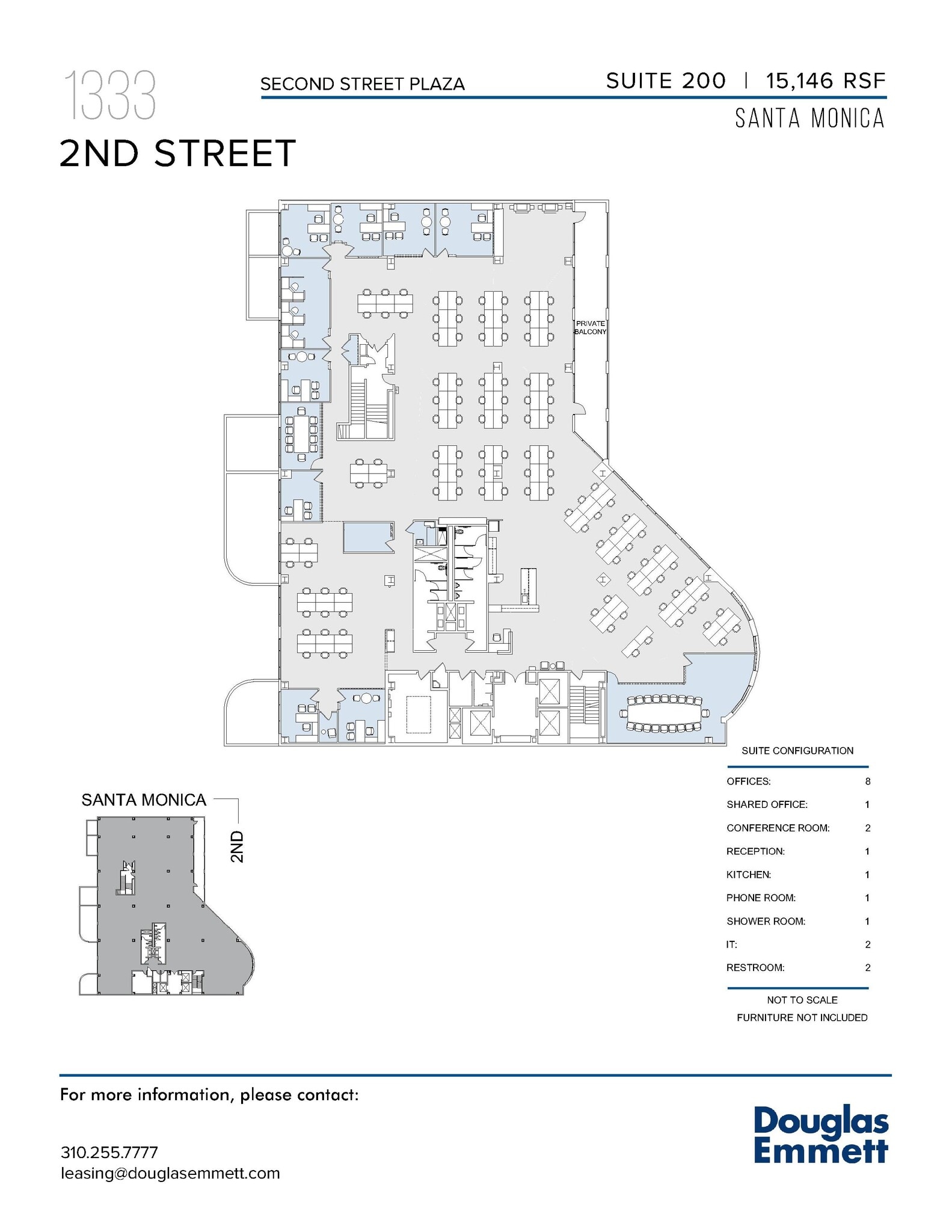 1333 2nd St, Santa Monica, CA for lease Floor Plan- Image 1 of 1