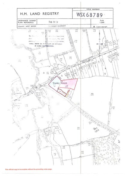 Steers Ln, Crawley à vendre - Plan de site - Image 2 de 2
