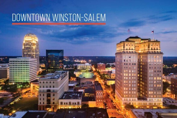 400 W Fourth St, Winston-Salem, NC à louer - Aérien - Image 2 de 8