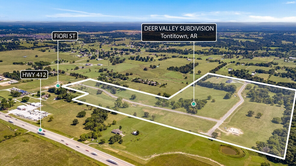 TBD Buck Ave Ave, Tontitown, AR à vendre - Aérien - Image 2 de 2