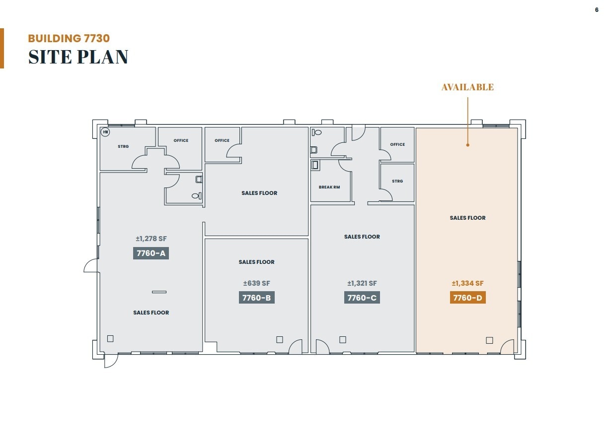 7760 Brentwood Blvd, Brentwood, CA for lease Floor Plan- Image 1 of 1