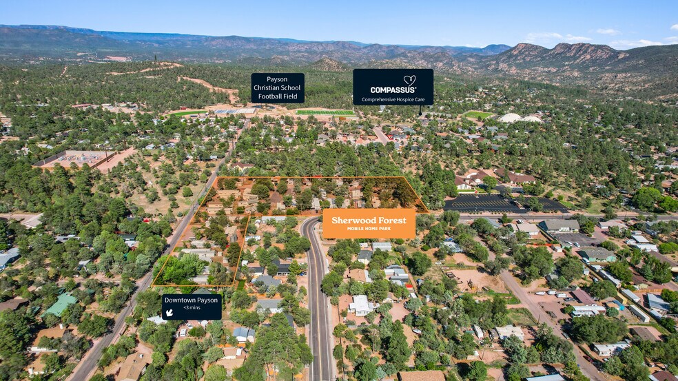705 E Miller Rd, Payson, AZ for sale - Aerial - Image 2 of 6