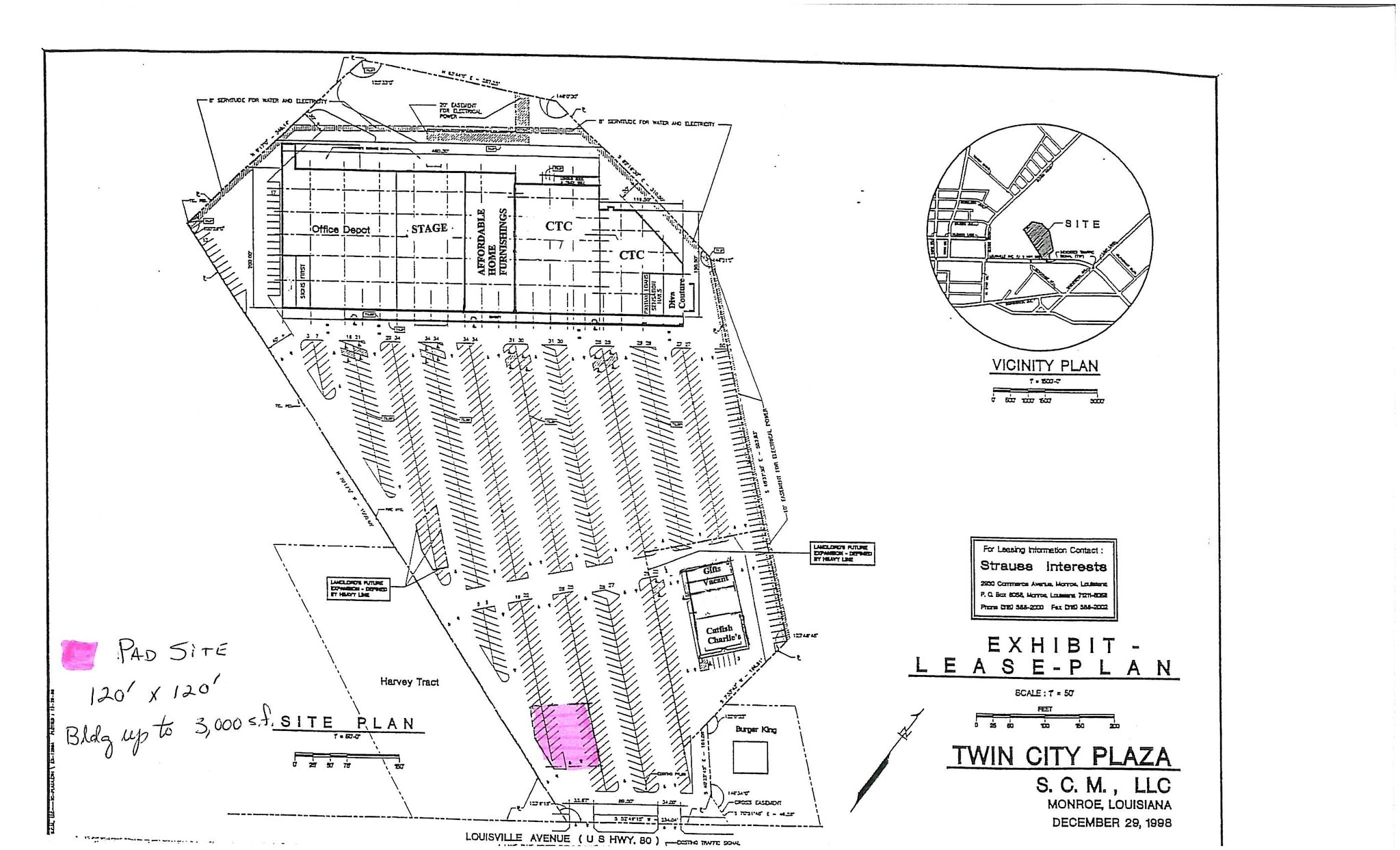2301 Louisville Ave, Monroe, LA for lease Site Plan- Image 1 of 5