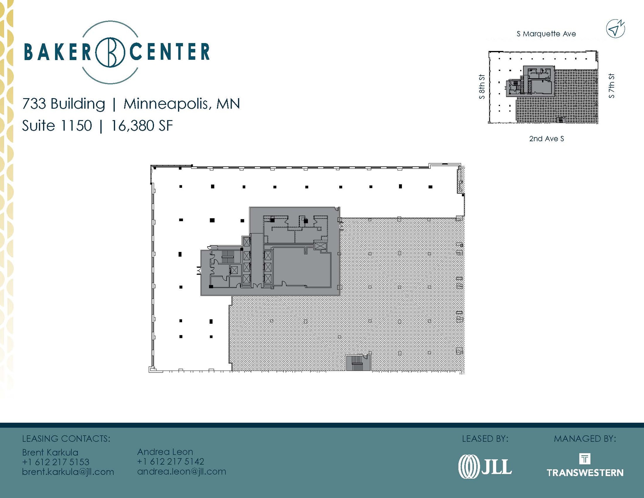 733 Marquette Ave, Minneapolis, MN à louer Plan d’étage- Image 1 de 1