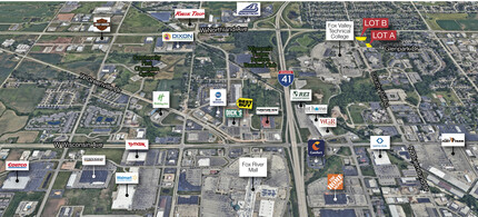 2550 Bluemound Dr, Appleton, WI - aerial  map view