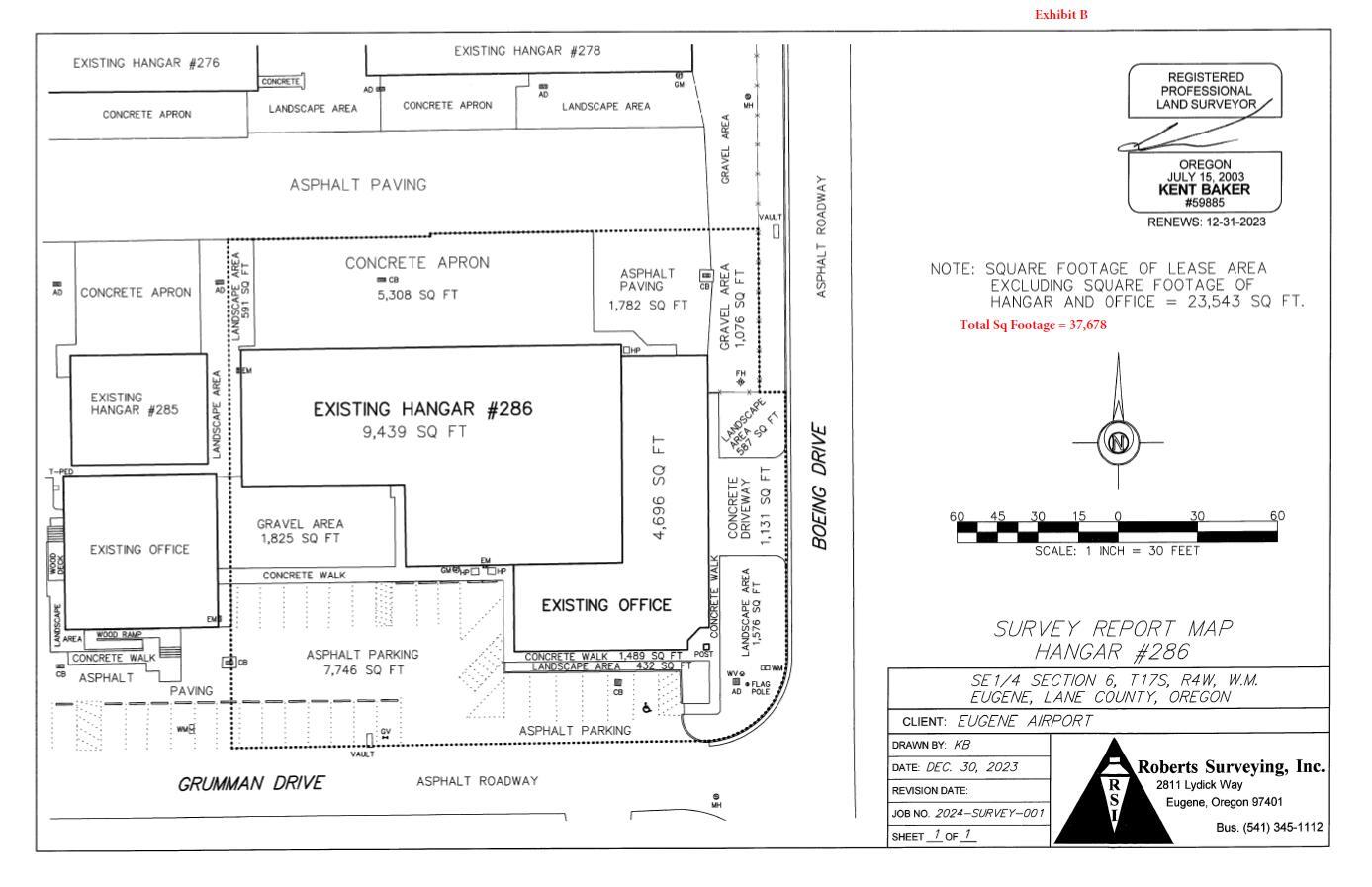 28717 Grumman Dr, Eugene, OR for lease Floor Plan- Image 1 of 1