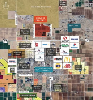 Plus de détails pour Hwy 87 and Kenworthy Rd, Coolidge, AZ - Terrain à vendre
