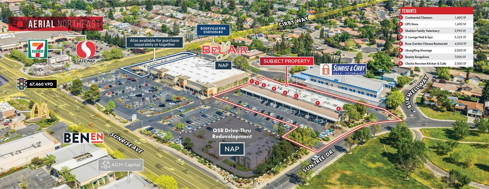 1079 Sunrise Ave, Roseville, CA for sale - Aerial - Image 3 of 11