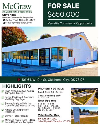 More details for 10116 NW 10th St, Oklahoma City, OK - Retail for Sale