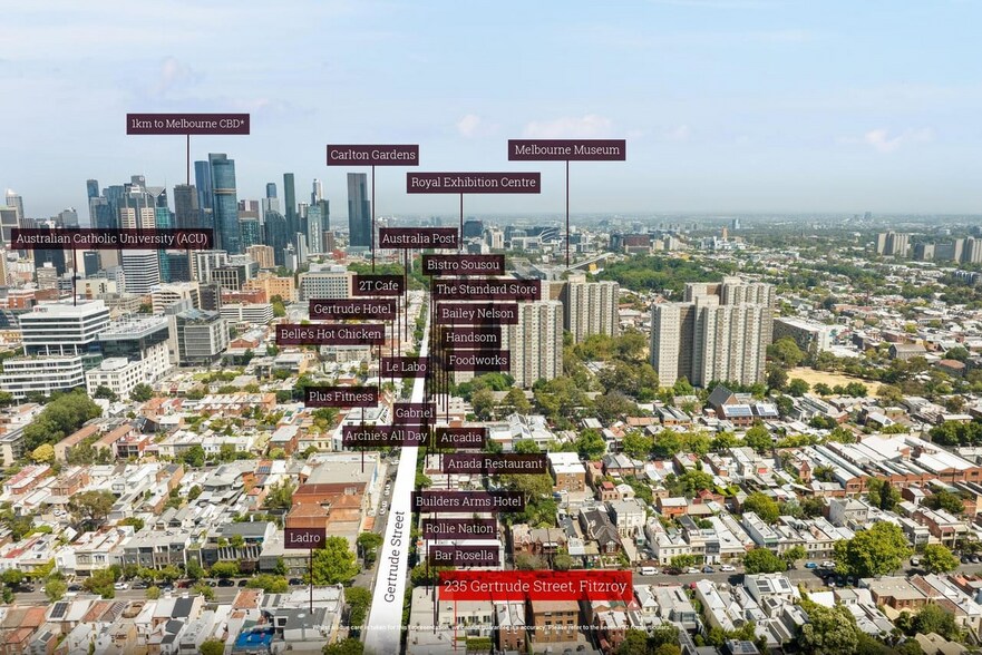 233-235 Gertrude Street, Fitzroy for sale - Aerial - Image 1 of 1