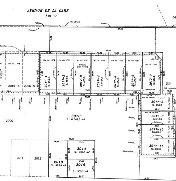 1354-1390 Av De La Gare, Mascouche, QC à vendre - Plan cadastral - Image 1 de 1