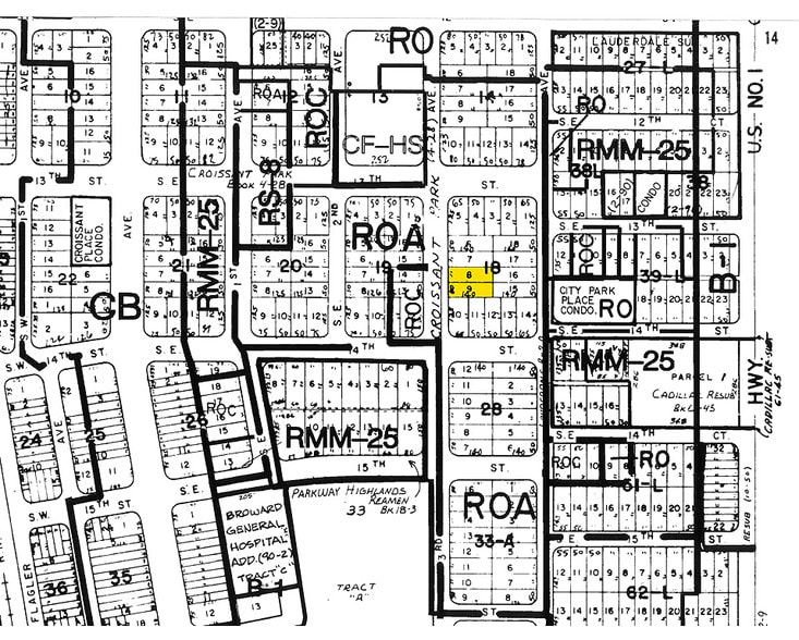 1322 SE 3rd Ave, Fort Lauderdale, FL for sale - Plat Map - Image 2 of 19