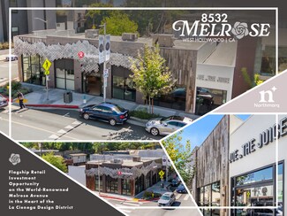 Plus de détails pour 8532 Melrose Ave, Los Angeles, CA - Commerce de détail à vendre