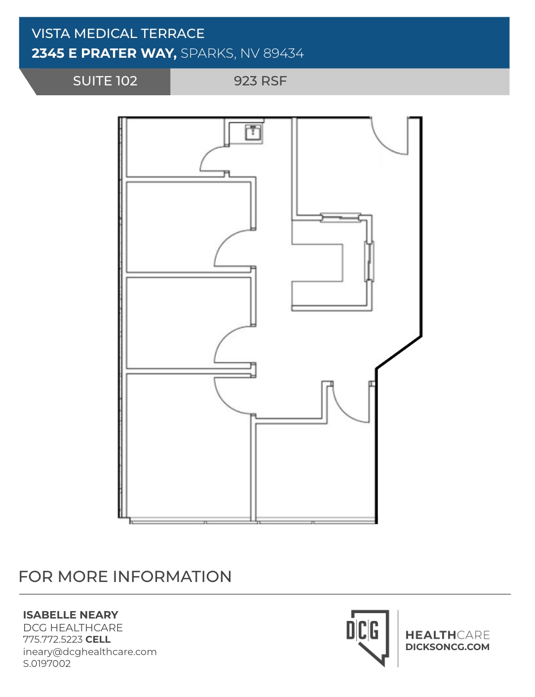2345 E Prater Way, Sparks, NV for lease Floor Plan- Image 1 of 1