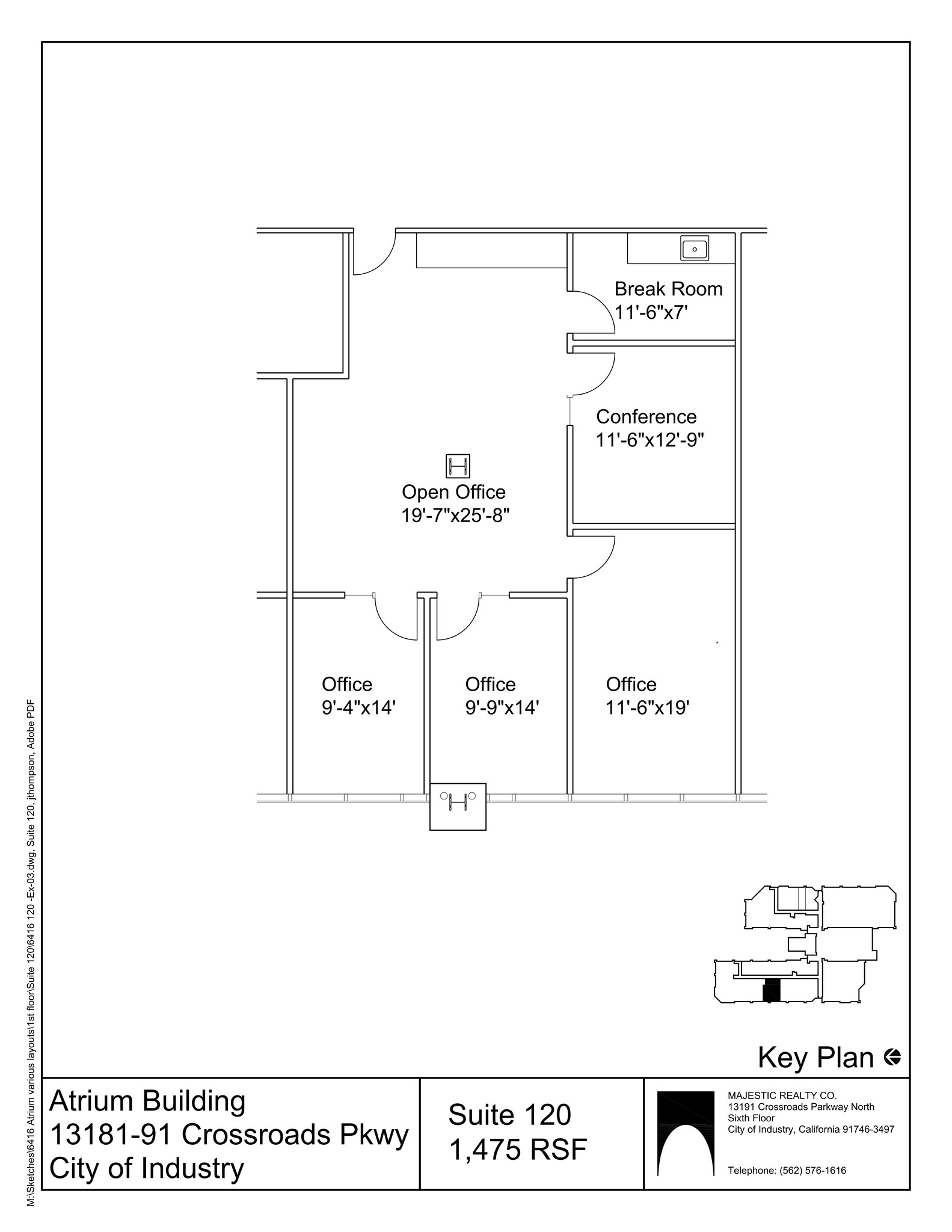 13181-13191 Crossroads Pky N, City Of Industry, CA for lease Site Plan- Image 1 of 1