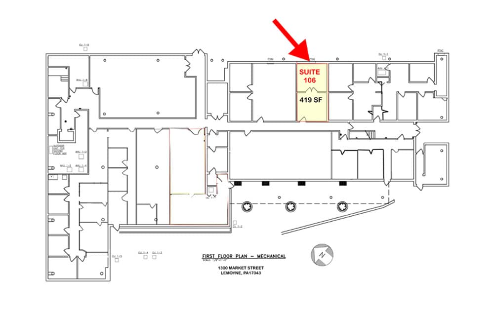 1300 Market St, Lemoyne, PA à louer Plan d’étage- Image 1 de 1